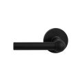 GPF Bouwbeslag ZwartWit GPF8235.61-00L/R Hipi deurkruk gatdeel op rond rozet 50x8 mm links-rechtswijzend zwart GPF8235610200-00