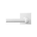 GPF Bouwbeslag ZwartWit GPF8237.62-02L Hipi deurkruk gatdeel op vierkant rozet 50x50x8 mm linkswijzend wit GPF8237620200-02