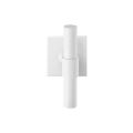 GPF Bouwbeslag ZwartWit GPF8239.62-02L Hipi Deux kruiskruk gatdeel op vierkant rozet 50x50x8 mm linkswijzend wit GPF8239620200-02