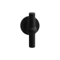GPF Bouwbeslag ZwartWit GPF8240.61-00L/R Hipi kruiskruk gatdeel op rond rozet 50x8 mm links-rechtswijzend zwart GPF8240610200-00