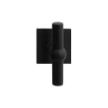 GPF Bouwbeslag ZwartWit GPF8240.61-02L Hipi kruiskruk gatdeel op vierkant rozet 50x50x8 mm linkswijzend zwart GPF8240610200-02