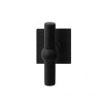 GPF Bouwbeslag ZwartWit 8240.61-02R Hipi kruiskruk op vierkante rozet 50x50x8 mm rechtswijzend zwart GPF8240610300-02