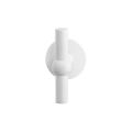 GPF Bouwbeslag ZwartWit GPF8242.62-00 Hipi kruiskruk op rond rozet 50x8 mm wit GPF8242620100-00