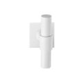 GPF Bouwbeslag ZwartWit GPF8243.62-02L Hipi Deux+ kruiskruk gatdeel op vierkant rozet 50x50x8 mm linkswijzend wit GPF8243620200-02
