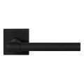 GPF Bouwbeslag ZwartWit GPF8244.61-02R Hipi Deux deurkruk gatdeel op vierkant rozet 50x50x8 mm rechtswijzend zwart GPF8244610300-02