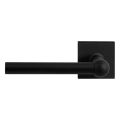 GPF Bouwbeslag ZwartWit GPF8245.61-02L Hipi deurkruk gatdeel op vierkant rozet 50x50x8 mm linkswijzend zwart GPF8245610200-02
