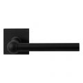 GPF Bouwbeslag ZwartWit 8245.61-02 Hipi deurkruk op vierkante rozet 50x50x8 mm zwart GPF8245610100-02