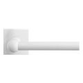 GPF Bouwbeslag ZwartWit GPF8247.62-02R Hipi deurkruk gatdeel op vierkant rozet 50x50x8 mm rechtswijzend wit GPF8247620300-02