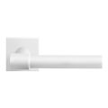 GPF Bouwbeslag ZwartWit GPF8249.62-02R Hipi Deux+ deurkruk gatdeel op vierkant rozet 50x50x8 mm rechtswijzend wit GPF8249620300-02