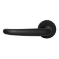 GPF Bouwbeslag ZwartWit GPF8250.61-00L/R Tino deurkruk gatdeel op rond rozet 50x8 mm links-rechtswijzend zwart GPF8250610200-00