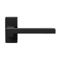 GPF Bouwbeslag ZwartWit GPF8285.61-01R Raa deurkruk gatdeel op rechthoekig rozet 70x32x10 mm rechtswijzend zwart GPF8285610300-01