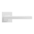 GPF Bouwbeslag ZwartWit GPF8287.62-02R Raa deurkruk gatdeel op vierkant rozet 50x50x8 mm rechtswijzend wit GPF8287620300-02