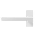 GPF Bouwbeslag ZwartWit GPF8287.62-01L Raa deurkruk gatdeel op rechthoekig rozet 70x32x10 mm linkswijzend wit GPF8287620200-01