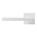 GPF Bouwbeslag ZwartWit GPF8287.62-02L Raa deurkruk gatdeel op vierkant rozet 50x50x8 mm linkswijzend wit GPF8287620200-02