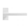GPF Bouwbeslag ZwartWit 8287.62-01R Raa deurkruk op rechthoekige rozet 70x32x10 mm rechtswijzend wit GPF8287620300-01