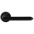 GPF Bouwbeslag ZwartWit GPF8290.61-00R Wini deurkruk gatdeel op rond rozet 50x8 mm rechtswijzend zwart GPF8290610300-00