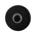 GPF Bouwbeslag ZwartWit 8826.09 beldrukker rond 50x8 mm met zwarte button zwart GPF882609400