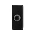 GPF Bouwbeslag ZwartWit 8826.01 deurbel beldrukker rechthoekig 70x32x10 mm met zwarte button zwart GPF882601400