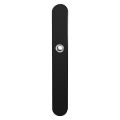 GPF Bouwbeslag ZwartWit GPF8874.61/blind veiligheids binnenschild SKG*** 257x35x8 mm afgerond smal blind zwart GPF887461000