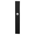 GPF Bouwbeslag ZwartWit GPF8876.61/blind veiligheids binnenschild SKG*** 257x35x8 mm rechthoekig smal blind zwart GPF887661000