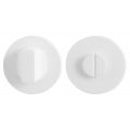 GPF Bouwbeslag ZwartWit 8910.45 toiletgarnituur 50x6 mm stift 8 mm grote knop wit GPF891045110