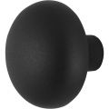 GPF Bouwbeslag ZwartWit 8957.61 S1 paddenstoel knop 65 mm draaibaar met krukstift zwart GPF895761200