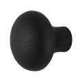 GPF Bouwbeslag ZwartWit 8959.61 S1 Paddenstoel knop 52 mm draaibaar met krukstift zwart GPF895961200