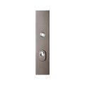 GPF Bouwbeslag Anastasius 9018.A3 veiligheids buitenschild SKG*** 248x52x11 mm rechthoekig met kerntrekbeveiliging PC72 massief Mocca blend GPF9018A3042