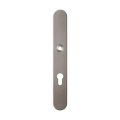 GPF Bouwbeslag Anastasius 9128.A3 veiligheids binnenschild smal SKG*** 257x35x8 mm afgerond PC72 Mocca blend GPF9128A3042