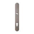 GPF Bouwbeslag Anastasius 9128.A3 veiligheids binnenschild smal SKG*** 257x35x8 mm afgerond PC92 Mocca blend GPF9128A3062