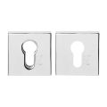 GPF Bouwbeslag RVS GPF9386.49 Set veiligheidsrozet vierkant 54 mm SKG*** RVS gepolijst GPF938649S199