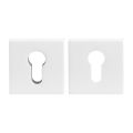 GPF Bouwbeslag ZwartWit GPF9386.62 Set veiligheidsrozet vierkant 54 mm SKG*** wit GPF938662S199