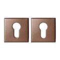 GPF Bouwbeslag Anastasius GPF9386.A2 Set veiligheidsrozet vierkant 54x54x12,5 mm SKG*** Bronze blend GPF9386A2S199