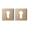 GPF Bouwbeslag Anastasius GPF9386.A4 Set veiligheidsrozet vierkant 54x54x12,5 mm SKG*** Champagne blend GPF9386A4S199