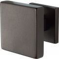 GPF Bouwbeslag Anastasius 9825.A1 vierkante voordeurknop 70x70 mm op rozet 53x53x8 mm Dark blend GPF9825A10400