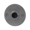 GPF Bouwbeslag RVS 9826.06 beldrukker rond 50x2 mm met zwarte button RVS geborsteld GPF982606400