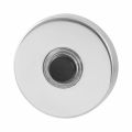 GPF Bouwbeslag RVS 9826.40 beldrukker rond 50x8 mm met zwarte button RVS gepolijst GPF982640400