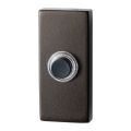 GPF Bouwbeslag Anastasius 9826.A1.1101 beldrukker rechthoekig 70x32x10 mm met zwarte button Dark blend GPF9826A11101