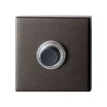 GPF Bouwbeslag Anastasius 9826.A1.1102 deurbel beldrukker vierkant 50x50x8 mm met zwarte button Dark blend GPF9826A11102