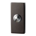 GPF Bouwbeslag Anastasius 9827.A1.1101 beldrukker rechthoekig 70x32x10 mm met RVS button Dark blend GPF9827A11101