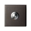 GPF Bouwbeslag Anastasius 9827.A1.1102 beldrukker vierkant 50x50x8 mm met RVS button Dark blend GPF9827A11102