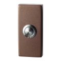 GPF Bouwbeslag Anastasius 9827.A2.1101 beldrukker rechthoekig 70x32x10 mm met RVS button Bronze blend GPF9827A21101