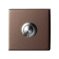 GPF Bouwbeslag Anastasius 9827.A2.1102 beldrukker vierkant 50x50x8 mm met RVS button Bronze blend GPF9827A21102