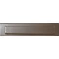 GPF Bouwbeslag Anastasius 9830.A3 briefplaat 340x77 mm met valklep 280x45 mm Mocca blend GPF9830A30000