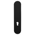 GPF Bouwbeslag ZwartWit GPF9842.61 PC92 veiligheids buitenschild SKG*** 248x52x11 mm afgerond PC92 zonder krukgat zwart GPF984261062