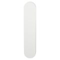 GPF Bouwbeslag ZwartWit GPF9842.62 blind veiligheids buitenschild SKG*** 248x52x11 mm afgerond geheel blind wit GPF984262000