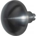 GPF Bouwbeslag PVD 9857.P1 S4 Paddenstoel knop 65 mm voor veiligheids schilden vast met bout M10 PVD antraciet GPF9857P1410