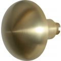 GPF Bouwbeslag PVD 9857.P4 S4 Paddenstoel knop 65 mm voor veiligheids schilden vast met bout M10 PVD mat messing GPF9857P4410