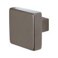 GPF Bouwbeslag Anastasius 9858.A3 S5 vierkante knop 60x60x16 mm voor veiligheids schilden vast met wisselstift Mocca blend GPF9858A30400