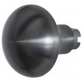 GPF Bouwbeslag PVD 9859.P1 S5 Paddenstoel knop 52 mm voor veiligheids schilden vast met wisselstift PVD antraciet GPF9859P1400